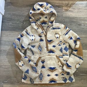 The north face campshire half zip hoodie Aztec print Xs